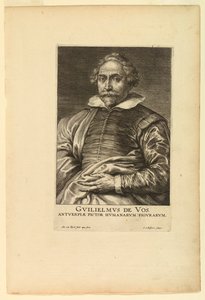 威廉-德-沃斯肖像，选自《圣像原理》（Icones Principum Virorum 作者 骂亚当·博尔斯维特