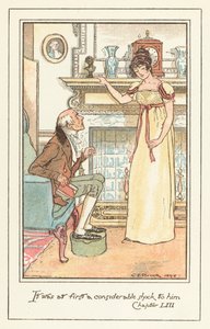 简奥斯汀艾玛的插图 作者 在Charles Edmund Brock之后
