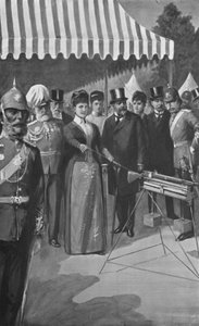 1890年7月12日威尔士公主在比斯利射击第一枪