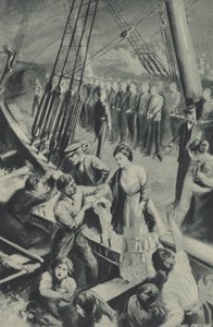 当船在水中坠落时，伯肯黑德的人们会立即引起注意 作者 after Charles Mills Sheldon