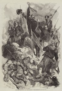在Malakhoff种植三色，Vive LEmpereur