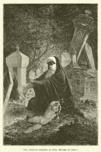在Pera，Maxime du Camp墓地的一个寡妇