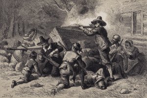 弗吉尼亚人为印第安人辩护 作者 after Felix Octavius Carr Darley