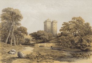 Borthwick城堡（chromolitho） 作者 在乔治·卡特莫尔之后