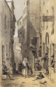 Libbertons Wynd，爱丁堡（chromolitho） 作者 在乔治·卡特莫尔之后
