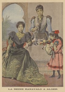 流浪者在阿尔及尔的马达加斯加女王Ranavalona III