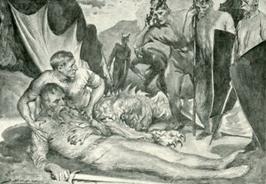 Beowulf的死亡 作者 在约翰·亨利·弗雷德里克·培根之后
