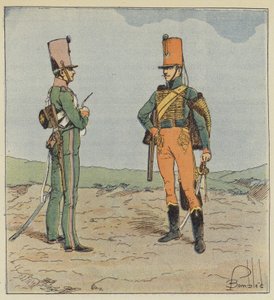 侦察兵和骑马猎人，年轻卫兵1813-1815