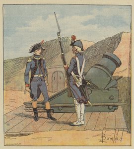 1787年，拿破仑进入了La Fere军团