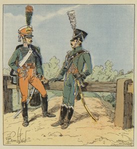 帝国卫队，荣誉卫士，1813-1814，Ordonnance警员，1806-1807 作者 在路易斯·查尔斯·轰炸之后
