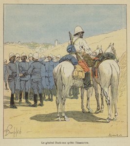Duchesne将军离开Tananarive 作者 在路易斯·查尔斯·轰炸之后