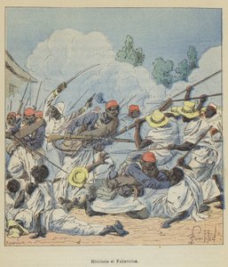 Militiens et Fahavolos 作者 在路易斯·查尔斯·轰炸之后