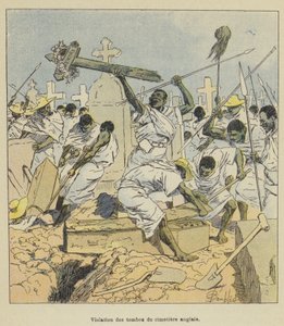 违反英国墓地的坟墓 作者 在路易斯·查尔斯·轰炸之后