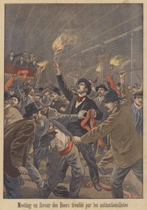 反民族主义者扰乱了支持巴黎布尔人的会议 作者 在Oswaldo Tofani之后