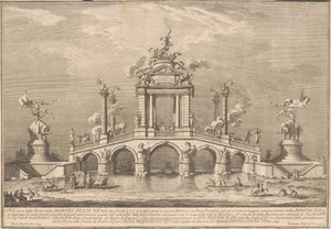 1755年为奇纳河建造的第一座大桥：带有赫库兰尼姆古物的凯旋桥