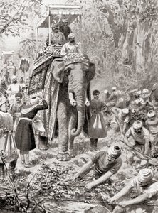 检查Sher Shah Suris大北路（现在的大干道），来自哈钦森国家历史，pub.1915