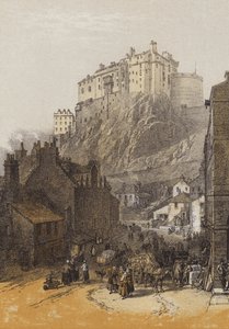 爱丁堡城堡，来自Grassmarket（chromolitho）