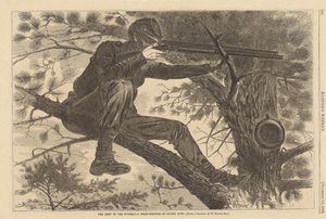 波托马克河陆军 - 执行纠察任务的神枪手 作者 Winslow Homer