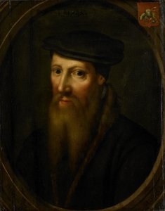代尔夫特玻璃画家、狂热的再洗礼派教徒大卫-约里斯的肖像，1544 年后于巴塞尔 作者 匿名（复制后）