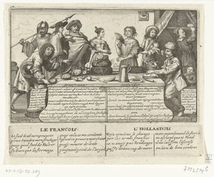 法国人和荷兰人》，1673 年
法国人与荷兰人》（Franschman Hollander / Le Francois L