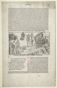但丁和维吉尔与贝阿特丽斯的幻影 作者 归因于 Baccio Baldini（意大利语，c. 1436 1487）