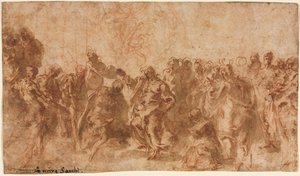 基督的洗礼 作者 归功于 Brygos Painter（希腊，阁楼，活跃于公元前 490 470 年）