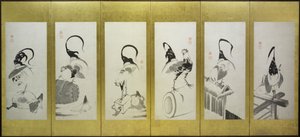 公鸡和母鸡 作者 归功于伊藤若冲