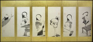 公鸡和母鸡 作者 归功于伊藤若冲