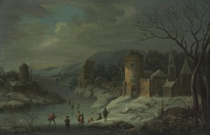 冬季景观 作者 归功于 Jan Griffier