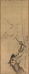 梅花上的麻雀 作者 归功于 Kano Tan'yū