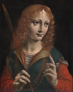 圣塞巴斯蒂安青年肖像 作者 归功于 Marco d'Oggiono