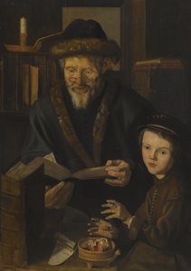 哲学家与幼童 作者 被称为斯塔普·沃特斯 (Stap Woutersz)。简