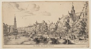 Noorder Marckt 号与 Kerck 号，选自《阿姆斯特丹景观》。