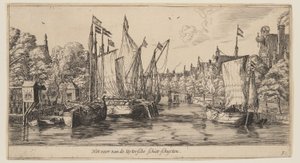 Uytersche Schiet-Schuyten 轮渡，摘自《阿姆斯特丹景观》。