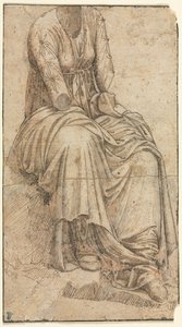 罗马妇女坐像复制品 作者 Domenico Ghirlandaio 圈子