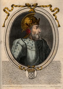 法国国王菲利普四世（1268-1314）的肖像 - 菲利普四世（1268-1314）法国国王 - 雕刻自 "Les Augustes Representations de tous les Kings de France from Pharamond to LouisXIV"，巴黎 作者 德拉梅辛