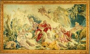 里纳尔多之梦 作者 design and cartoon by François Boucher; woven under the direction of Jean Baptiste Oudry and Nicolas Besnier at