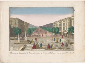 马赛海滨大道景观
Vista del passeo de la ciudad de Marsella（标题见实物）