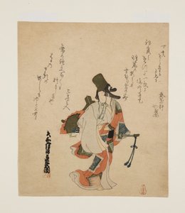 白比石舞者（彩色木刻版画 作者 大石马托拉