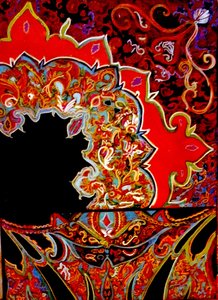 苏格兰围巾，2015（混合媒介） 作者 琳达·亚瑟（Linda Arthur）