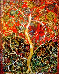 生命之树，2017（混合媒介） 作者 琳达·亚瑟（Linda Arthur）
