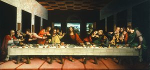 达芬奇的《最后的晚餐》副本，由Cesare Magni制作（16世纪上半叶）。 作者 或 Magno Cesare Magni