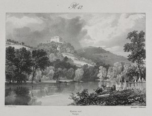 古老法国如诗如画的浪漫之旅。  奥弗涅：新城堡 作者 probably by Antoine Louis Barye