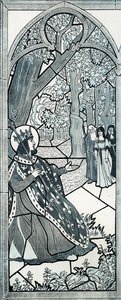 有谁留在这里？ 路易九世（Louis IX dit Saint Louis，1214-1270）的话，他在橡树脚下主持正义，鼓励民众说出他们的不满。约伯（Jacques Marie Gaston Onfray and Breville）的插图（Jacques-Marie）（1858-1931年 作者 Onfray de Breville Jacques Job的化名