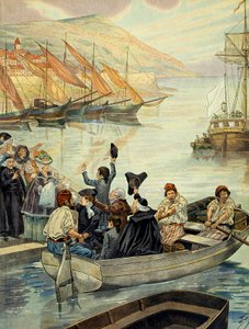 1778 年 12 月 15 日从科西嘉岛的阿雅克肖出发； 查尔斯·波拿巴 (1746-1785) 与他的儿子约瑟夫·波拿巴 (1768-1844) 和拿破仑一世 (1769-1821) 以及他的姐夫约瑟夫·费施 (1763-1839) 一起乘船前往马赛，前往凡尔赛宫。 伊尔 作者 Onfray de Breville Jacques Job的化名
