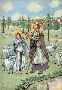 法国的历史。圣热纳维耶夫与玩具的生活场景。圣热尔曼-欧塞尔（Saint Germain d