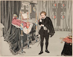 插图取自“Le bon roy Henri”一书，由 Jacques Marie Gaston Onfray de Breville dit JOB (1858-1931) 插图：6 月 9 日 作者 Onfray de Breville Jacques Job的化名