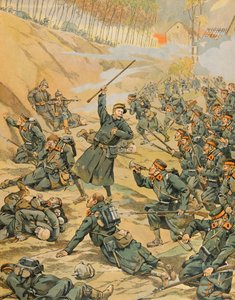 Jacques Marie Gaston Onfroy de Breville dit JOB (1858-1931) - 比利时的历史。1914年Yser战役中步兵对Schoorbakke Tervaete环路的防御，私人收藏 作者 Onfray de Breville Jacques Job的化名