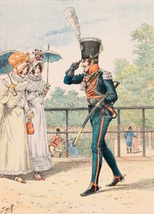 Jacques Marie Gaston Onfroy de Breville dit JOB (1858-1931) - 法国军队的装备：贝里公爵的猎人，私人收藏 作者 Onfray de Breville Jacques Job的化名