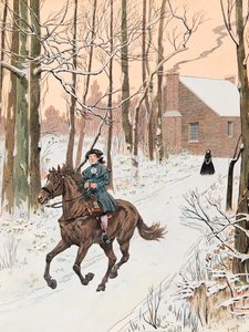 Jacques Marie Gaston Onfroy de Breville dit JOB (1858-1931) - Young George Washington (1732 - 1799) adasiya banja lawo mu 1740 kupita ku Old Field School, Private Collection 作者 Onfray de Breville Jacques Job的化名